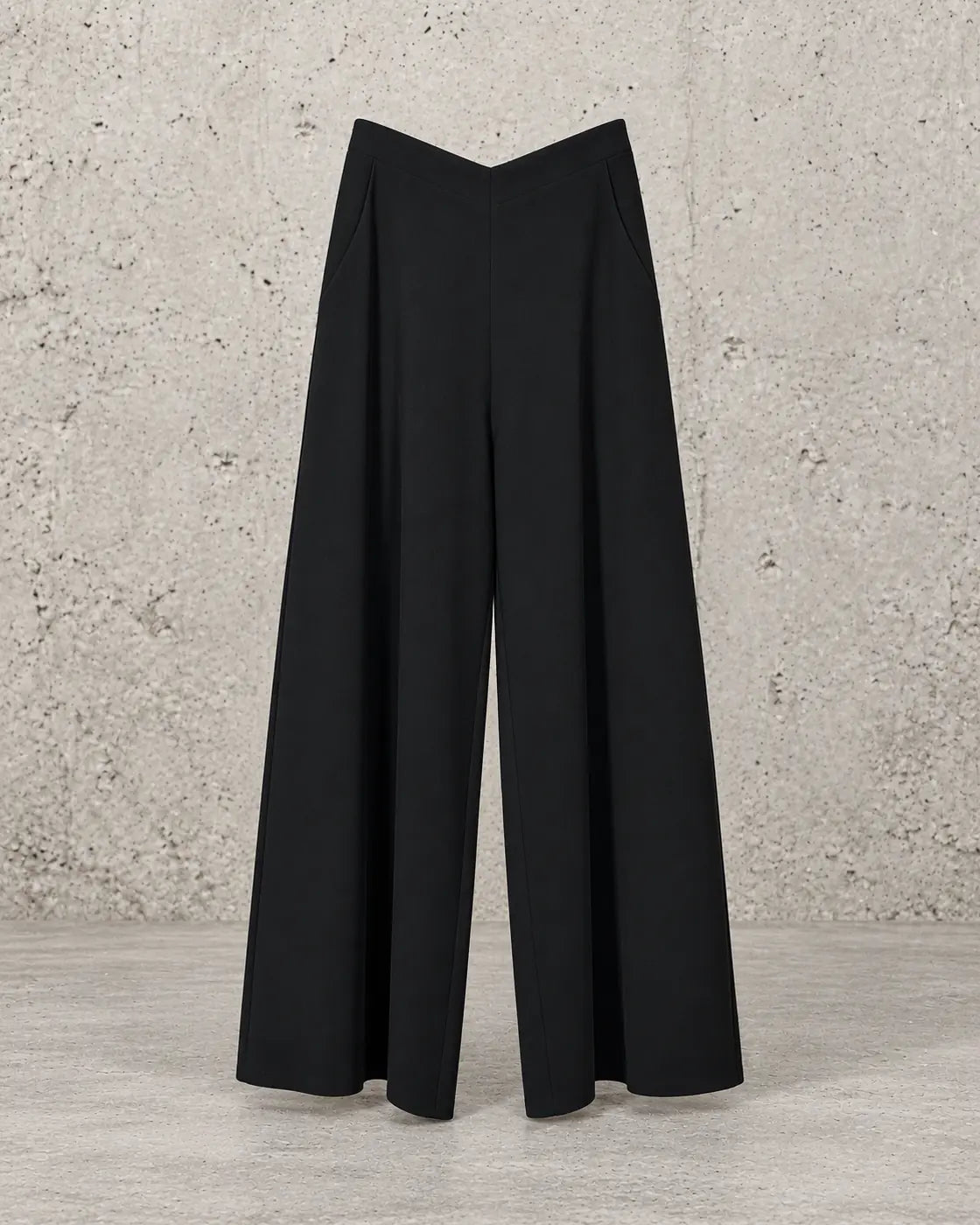 Pantalón palazzo negro Manesera – vista 2 de 5