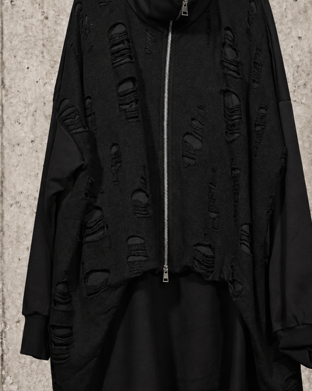 Cárdigan oversize negro La Haine – vista 6 de 8