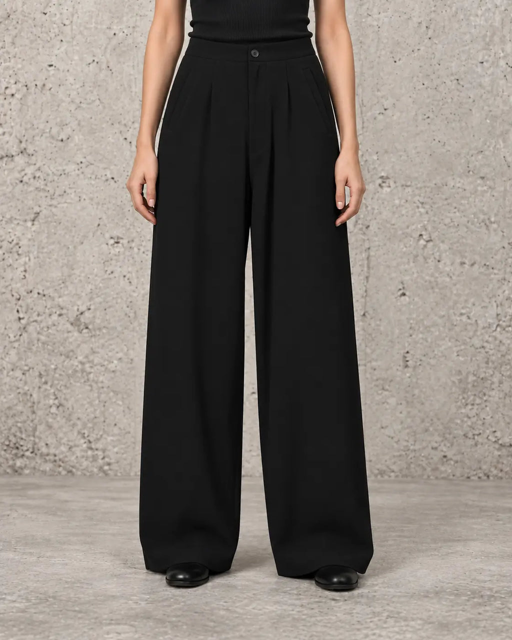 Pantalón sastre negro Manesera