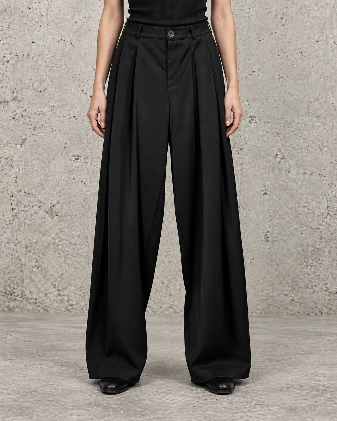 Pantalón sastre amplio negro La Haine