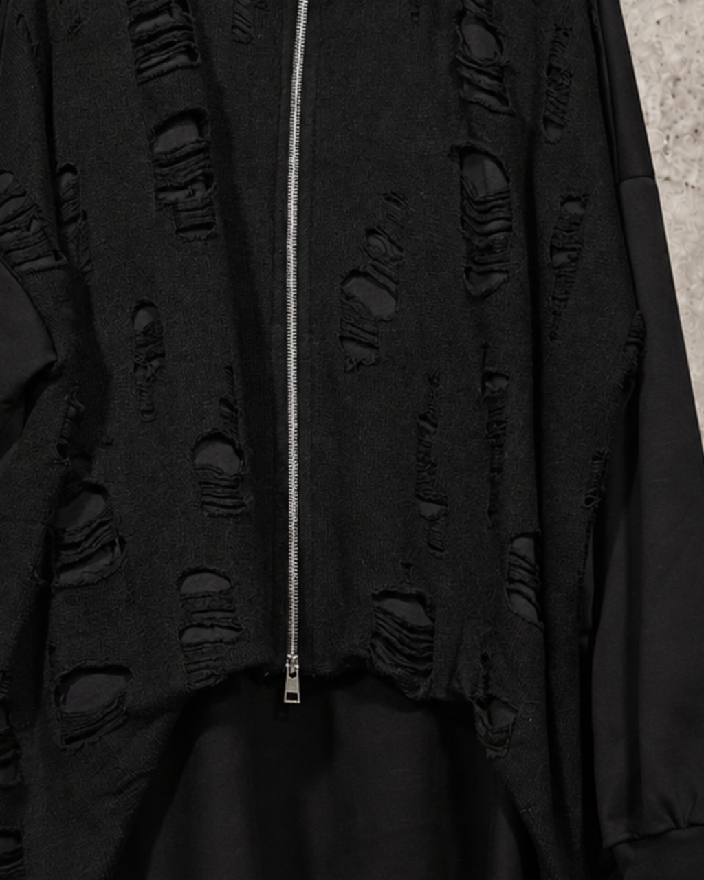 Cárdigan oversize negro La Haine – vista 7 de 8