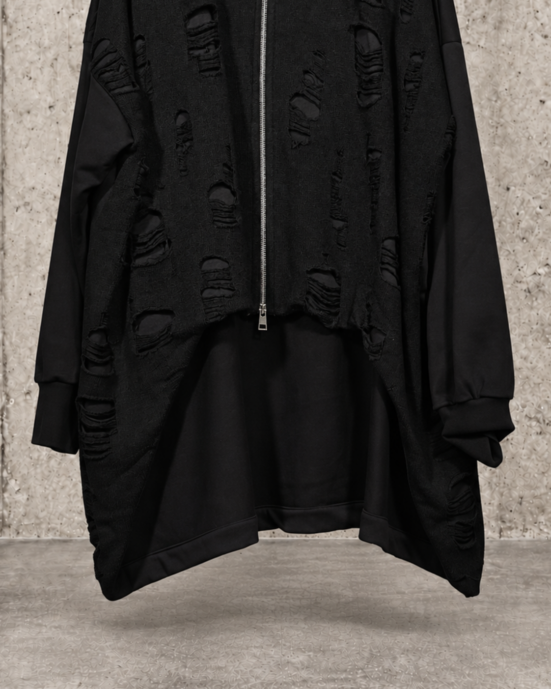Cárdigan oversize negro La Haine – vista 8 de 8