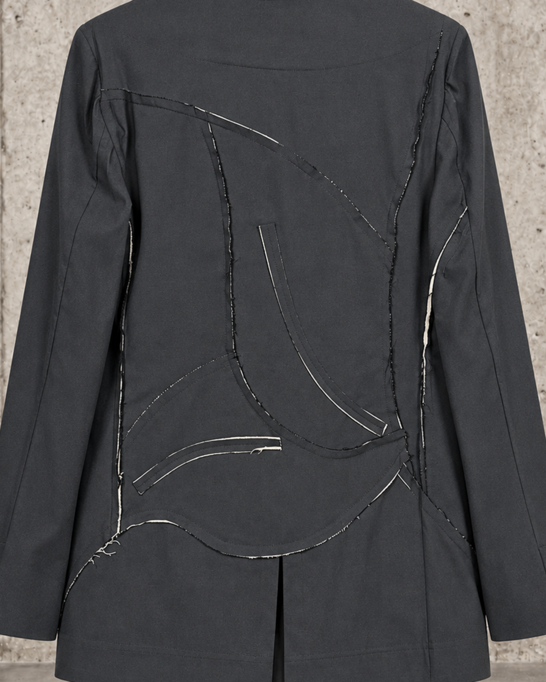 Blazer patchwork antracita Manesera – vista 8 de 8