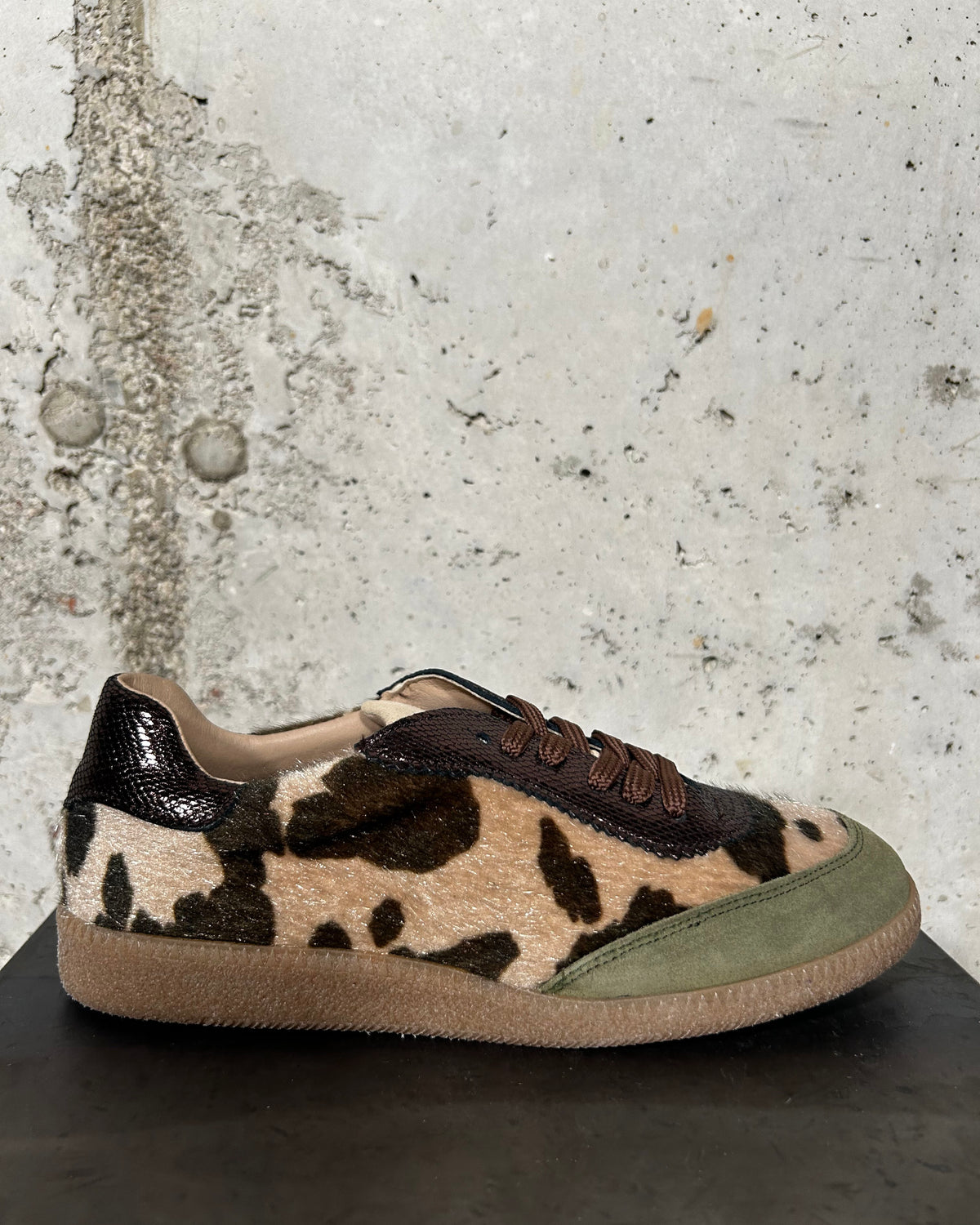 Zapatilla afelpada verde