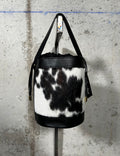 Bolso animal print negro