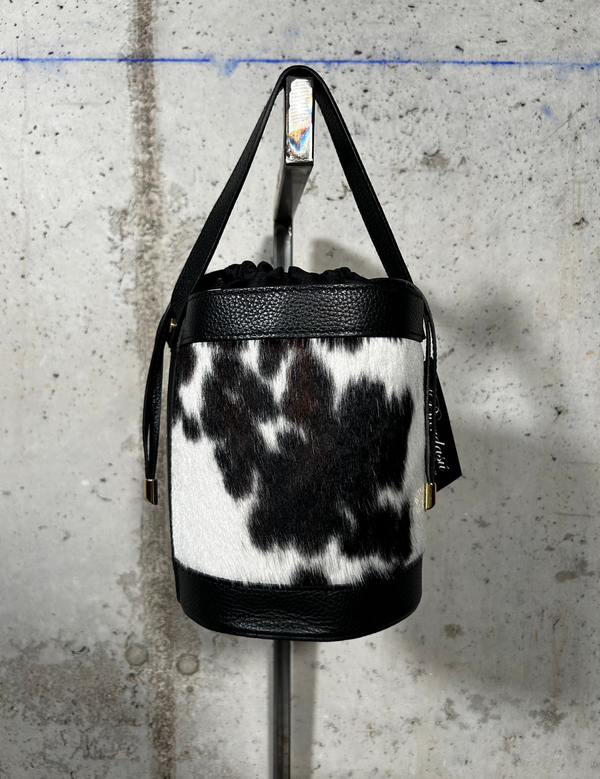 Bolso animal print negro