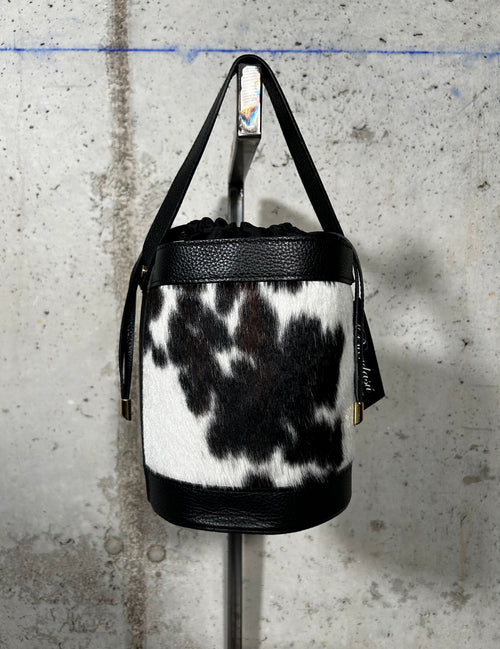 Bolso animal print negro