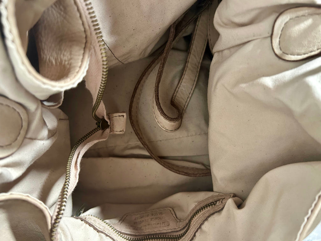 Bolso hobo de piel piedra Bardasú