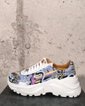 Zapatilla blanca estampada Mister