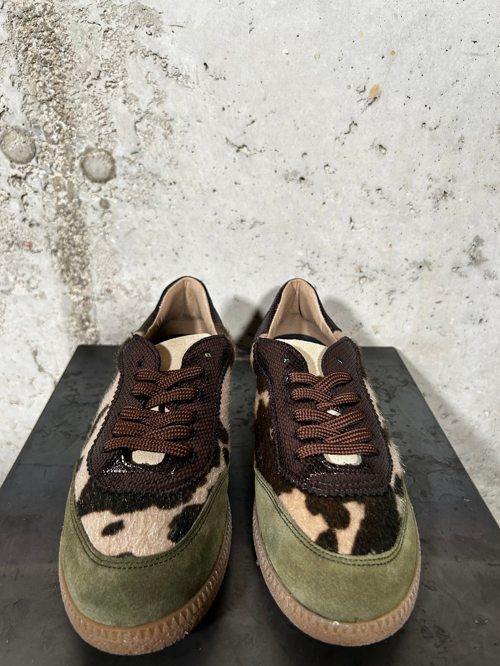 Zapatilla afelpada verde