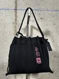 Bolso shopper plisado negro Fri-Yay
