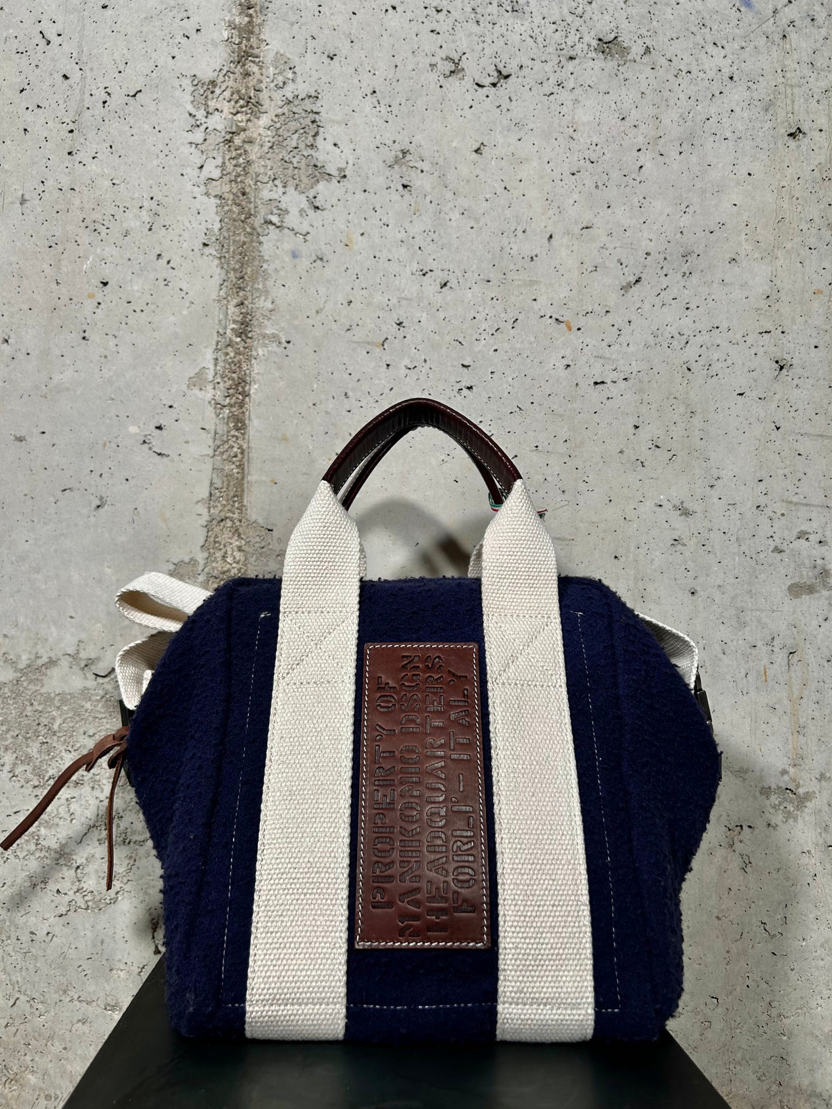 Bolso Aviator's Kit Bag azul Manikomio Design
