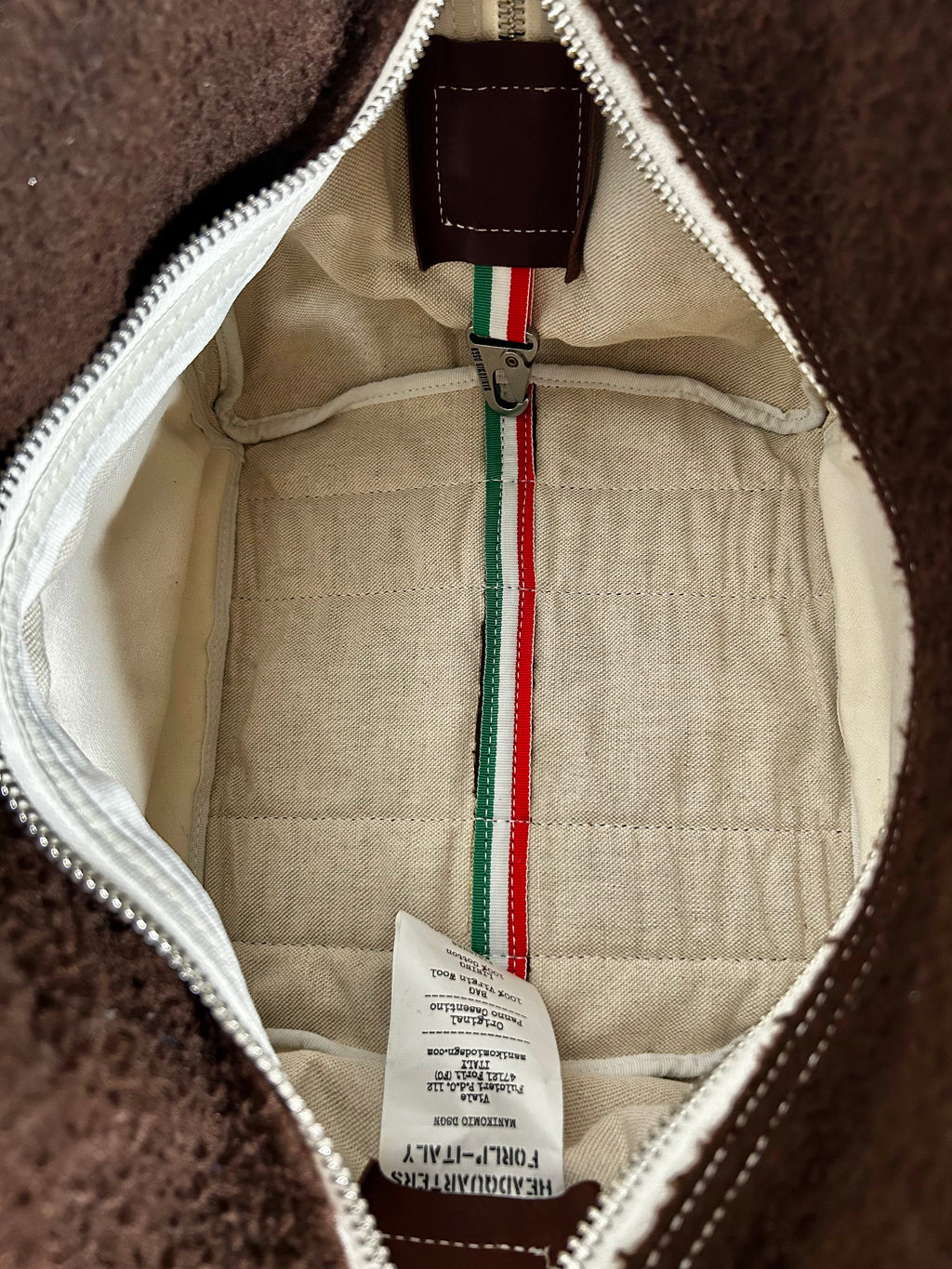 Bolso Aviator's Kit Bag marrón Manikomio Design