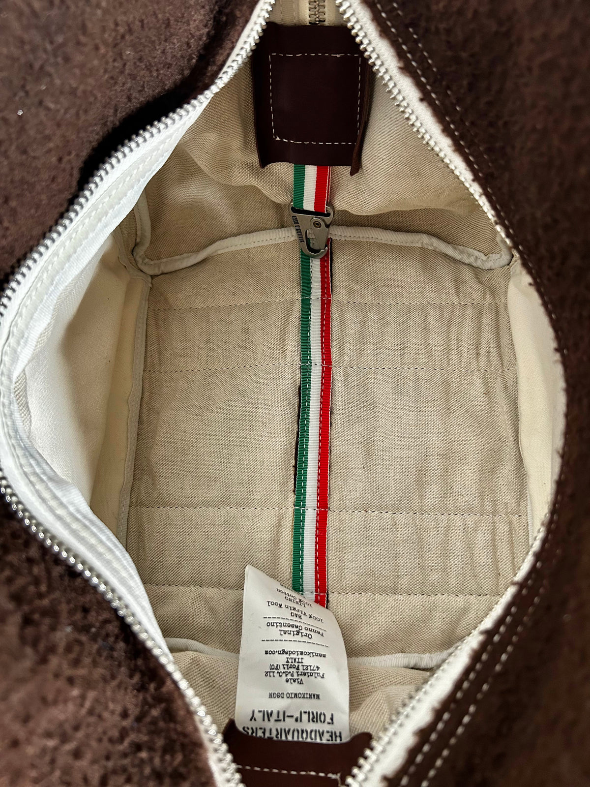 Bolso Aviator's Kit Bag marrón Manikomio Design