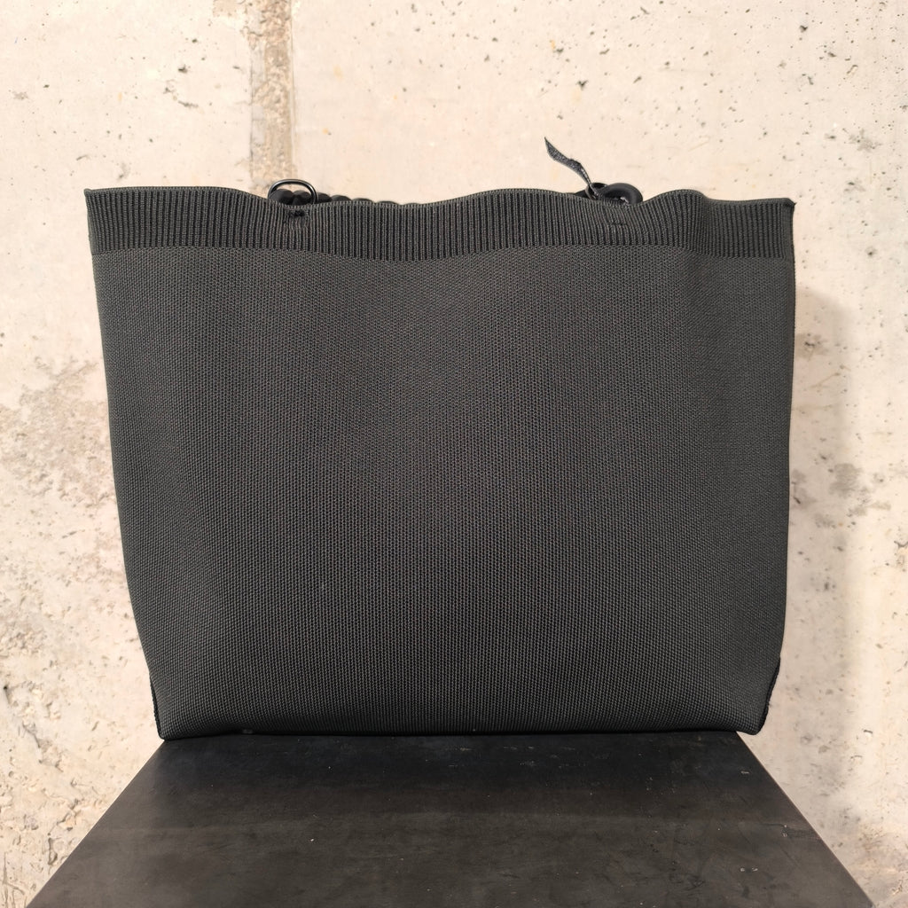 Bolso shopper negro de cuadros