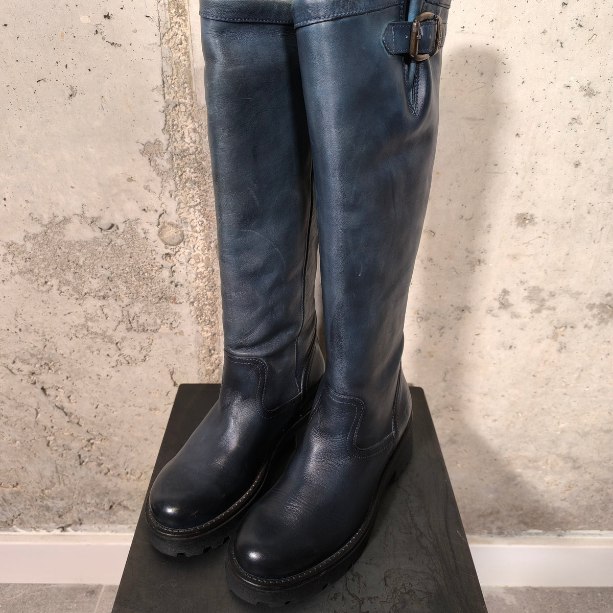 Bota alta Anilex azul petróleo Felmini