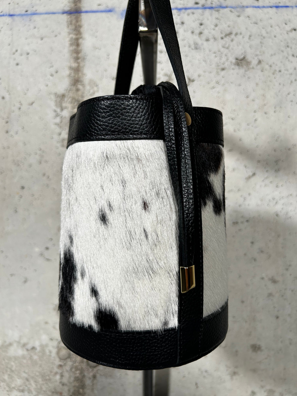 Bolso animal print negro