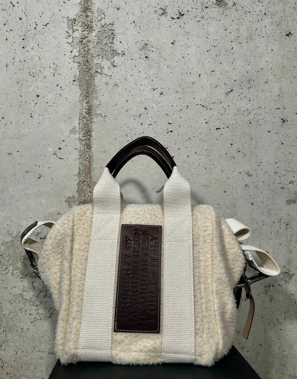 Bolso Aviator's Kit Bag marfil Manikomio Design