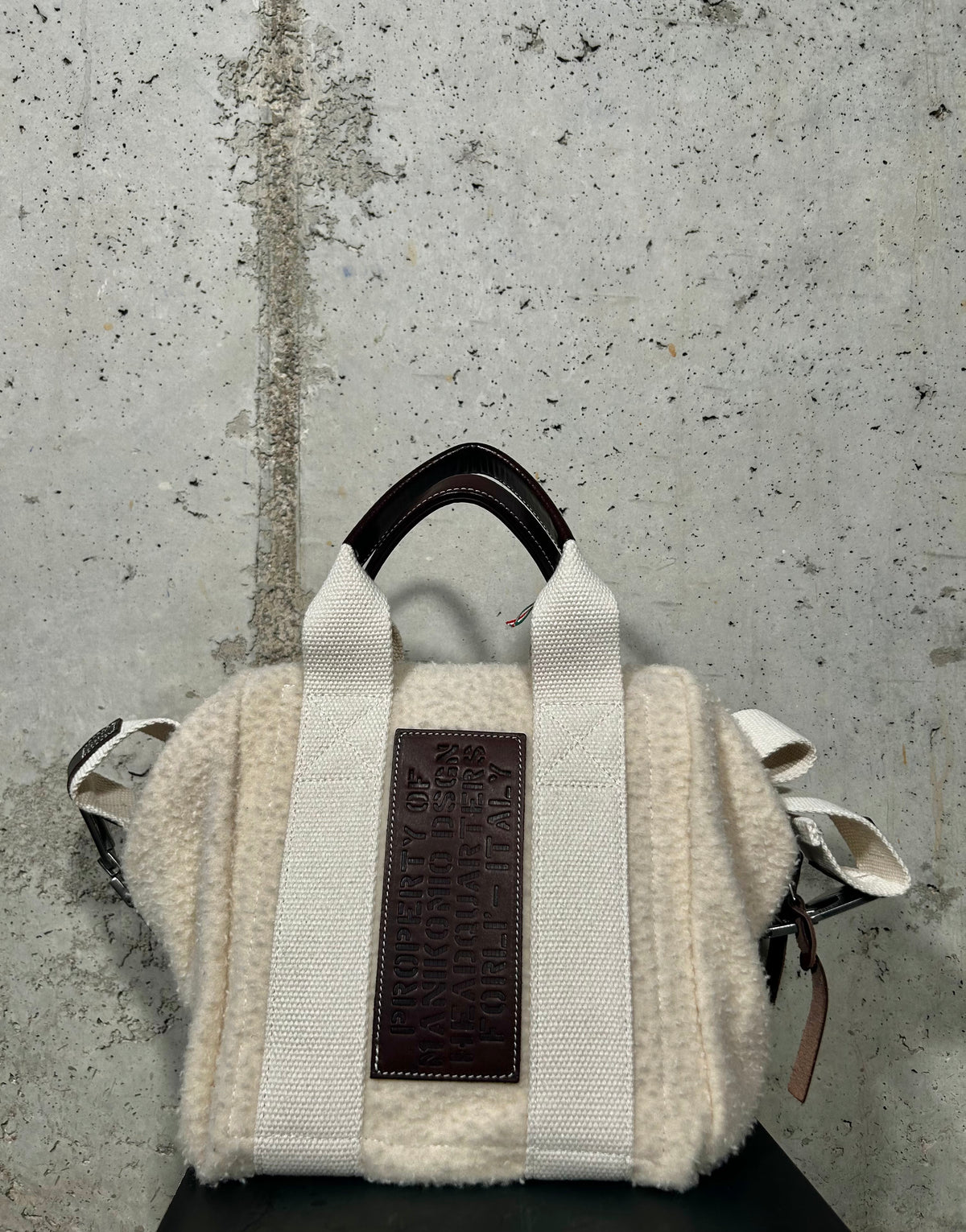 Bolso Aviator's Kit Bag marfil Manikomio Design