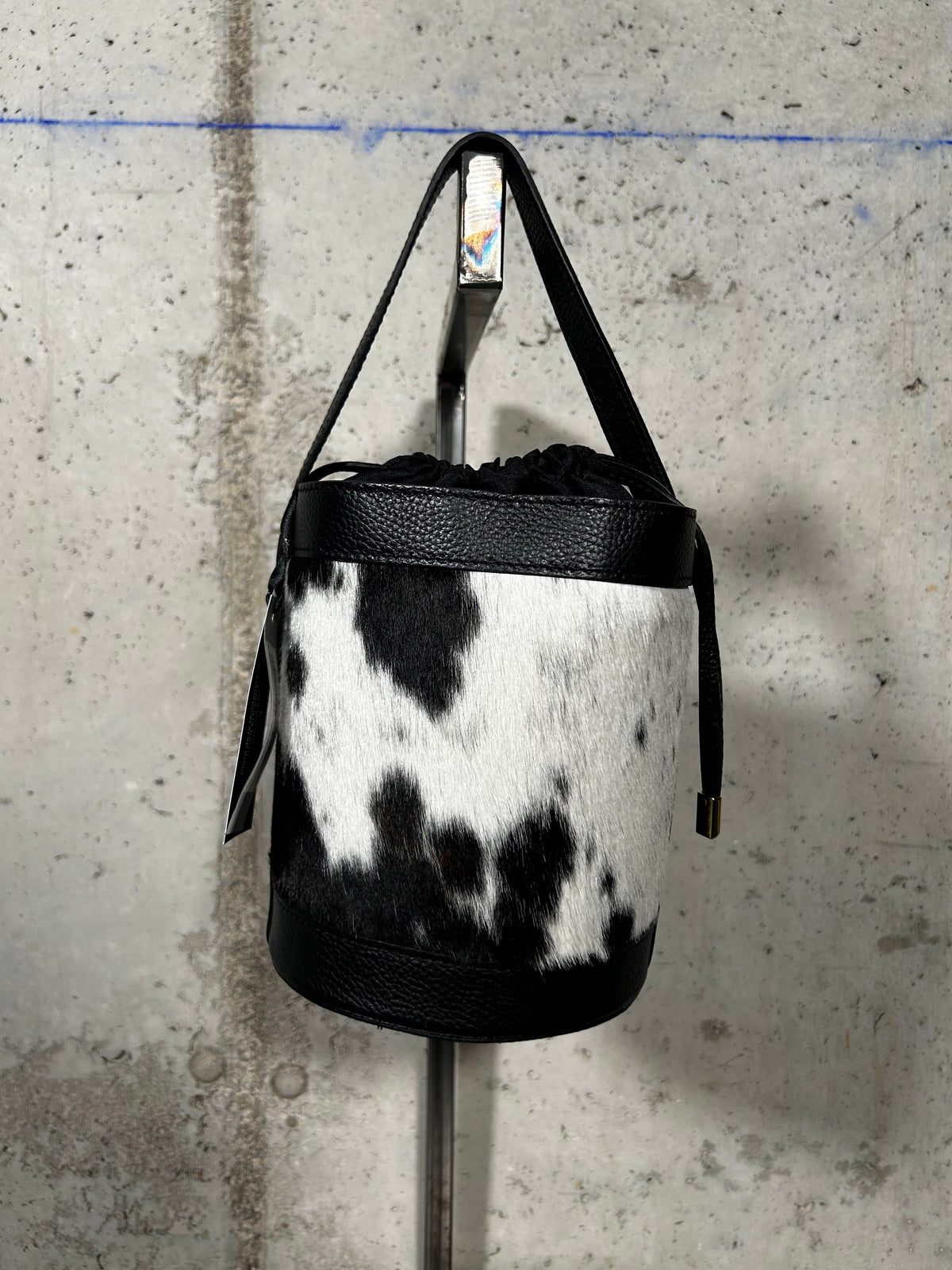 Bolso animal print negro