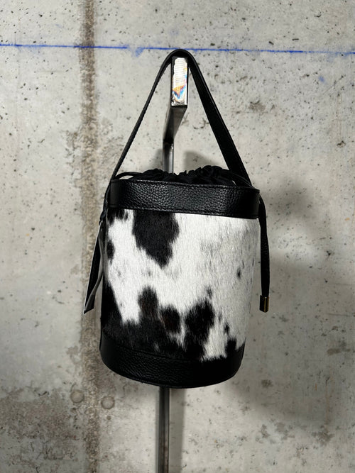 Bolso animal print negro