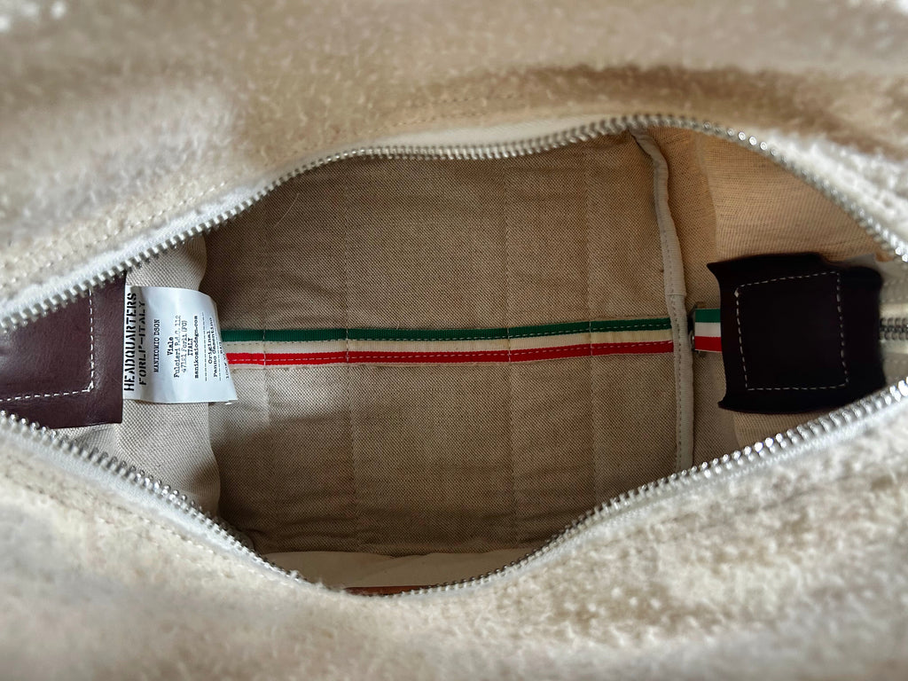 Bolso Aviator's Kit Bag marfil Manikomio Design