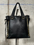 Bolso tote con tachuelas negro Bardasú