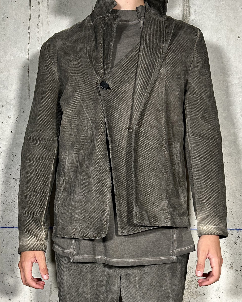 Chaqueta gris oscuro La Haine Inside Us, vista frontal