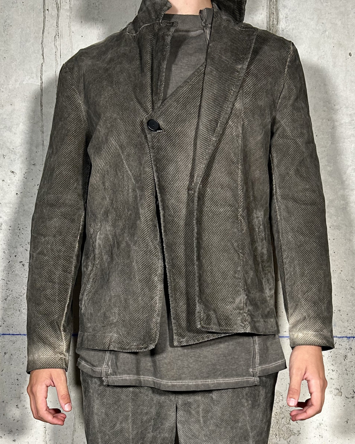 Chaqueta gris oscuro La Haine Inside Us, vista frontal