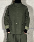 Chaqueta cuello mao verde Bardasú, vista frontal